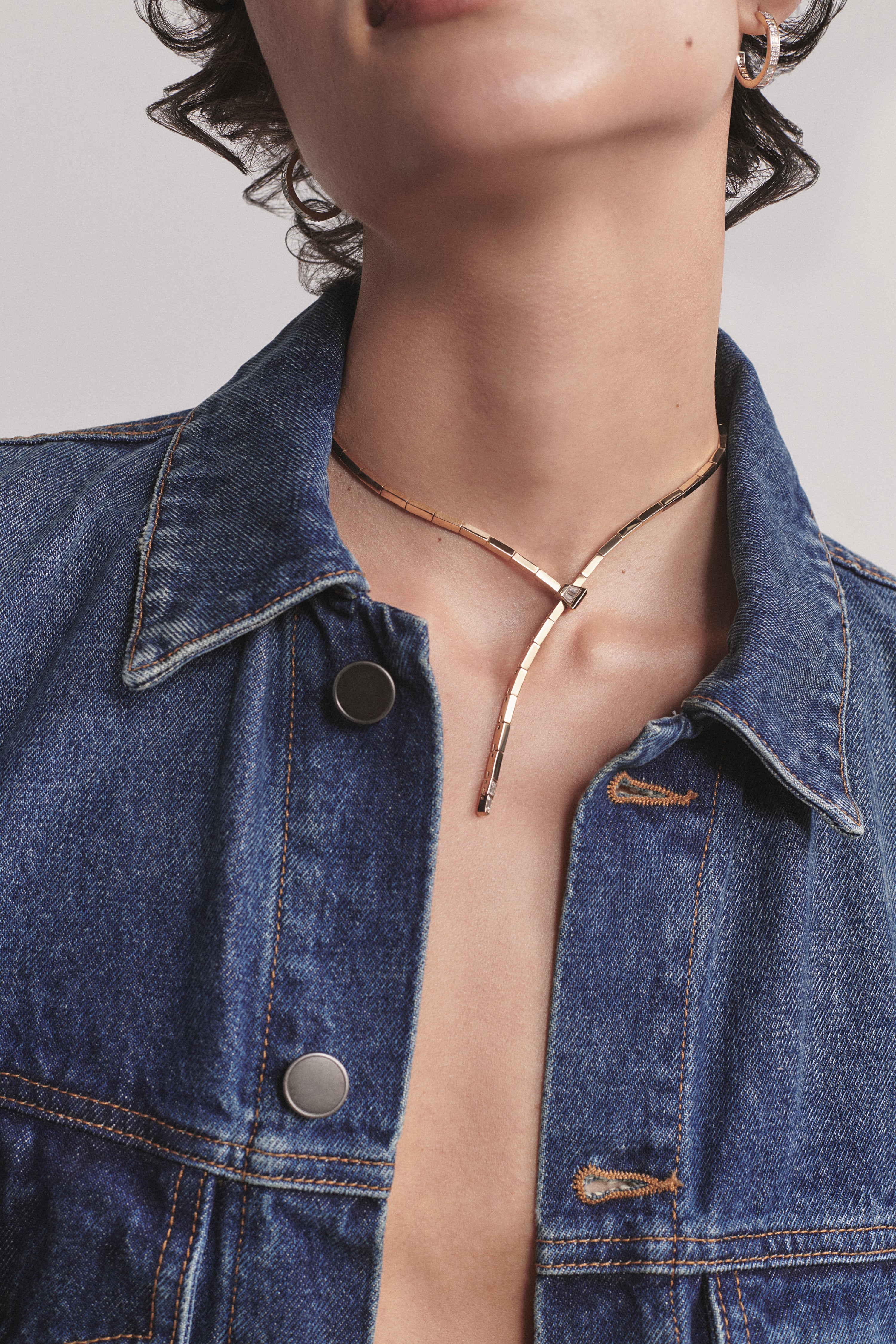 The Lucky One Crossover Gold Bar Lariat Necklace