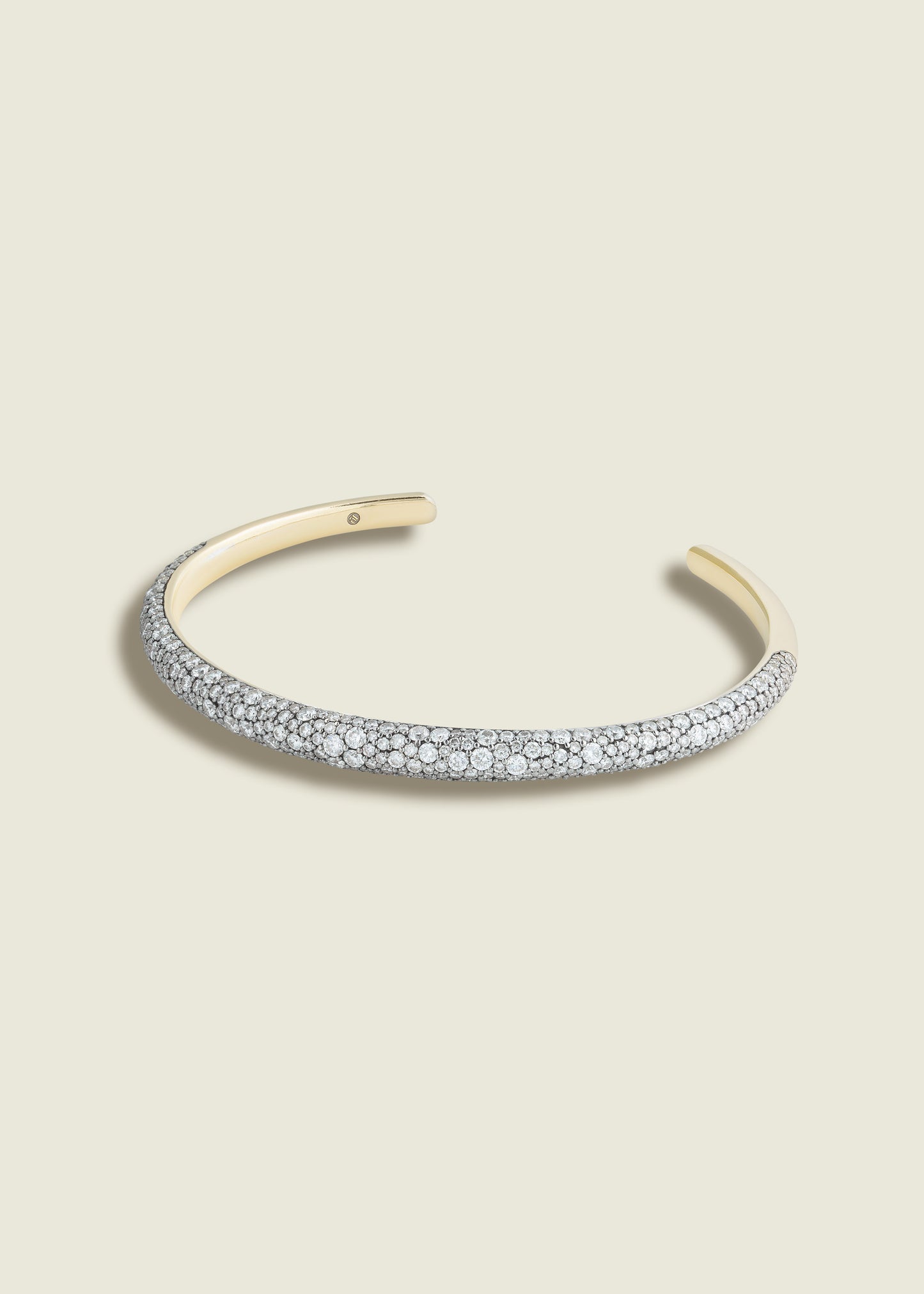 Antique Finish Diamond Tapered Cuff