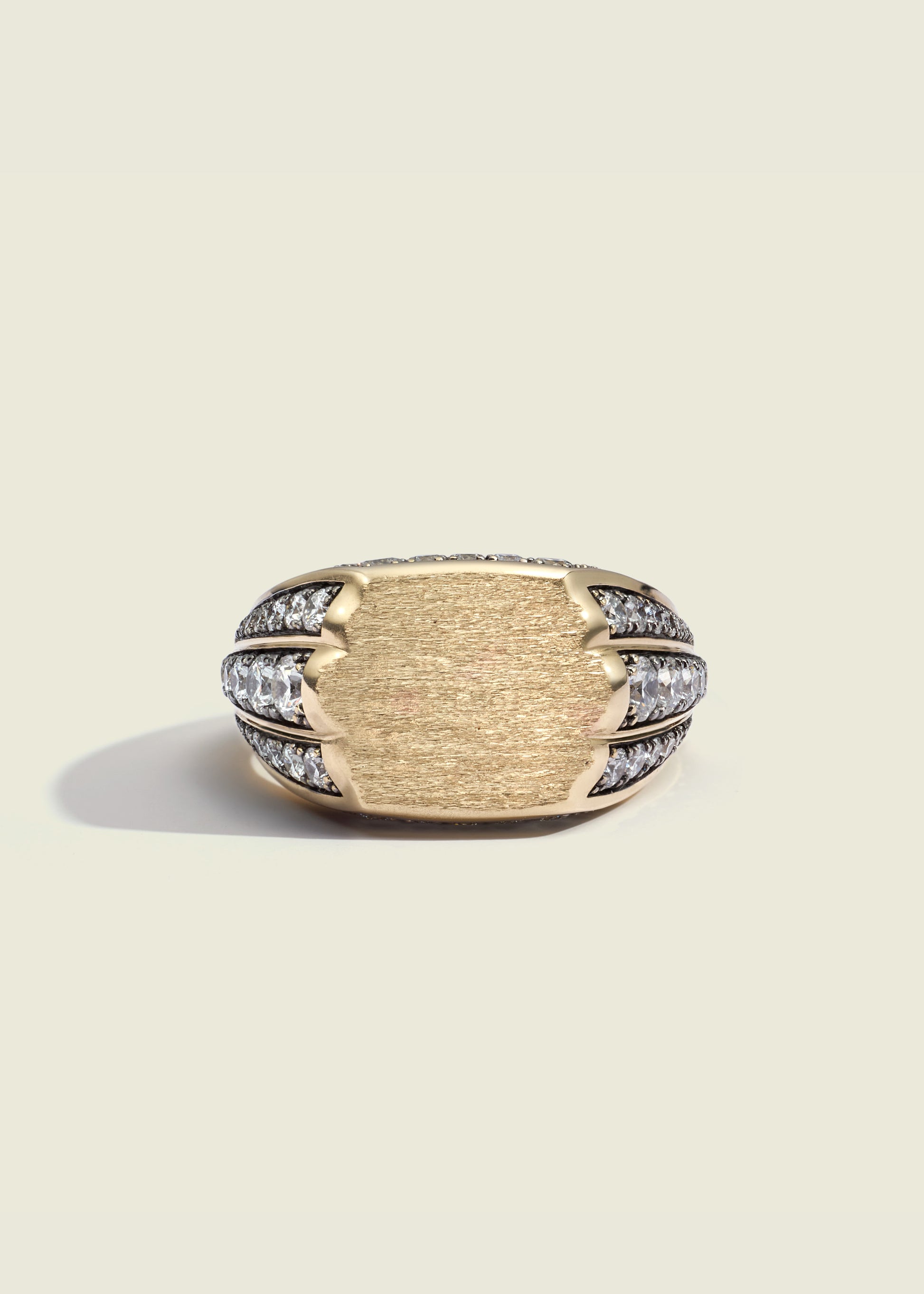 Gold and Diamond Athena's Mirror Ring