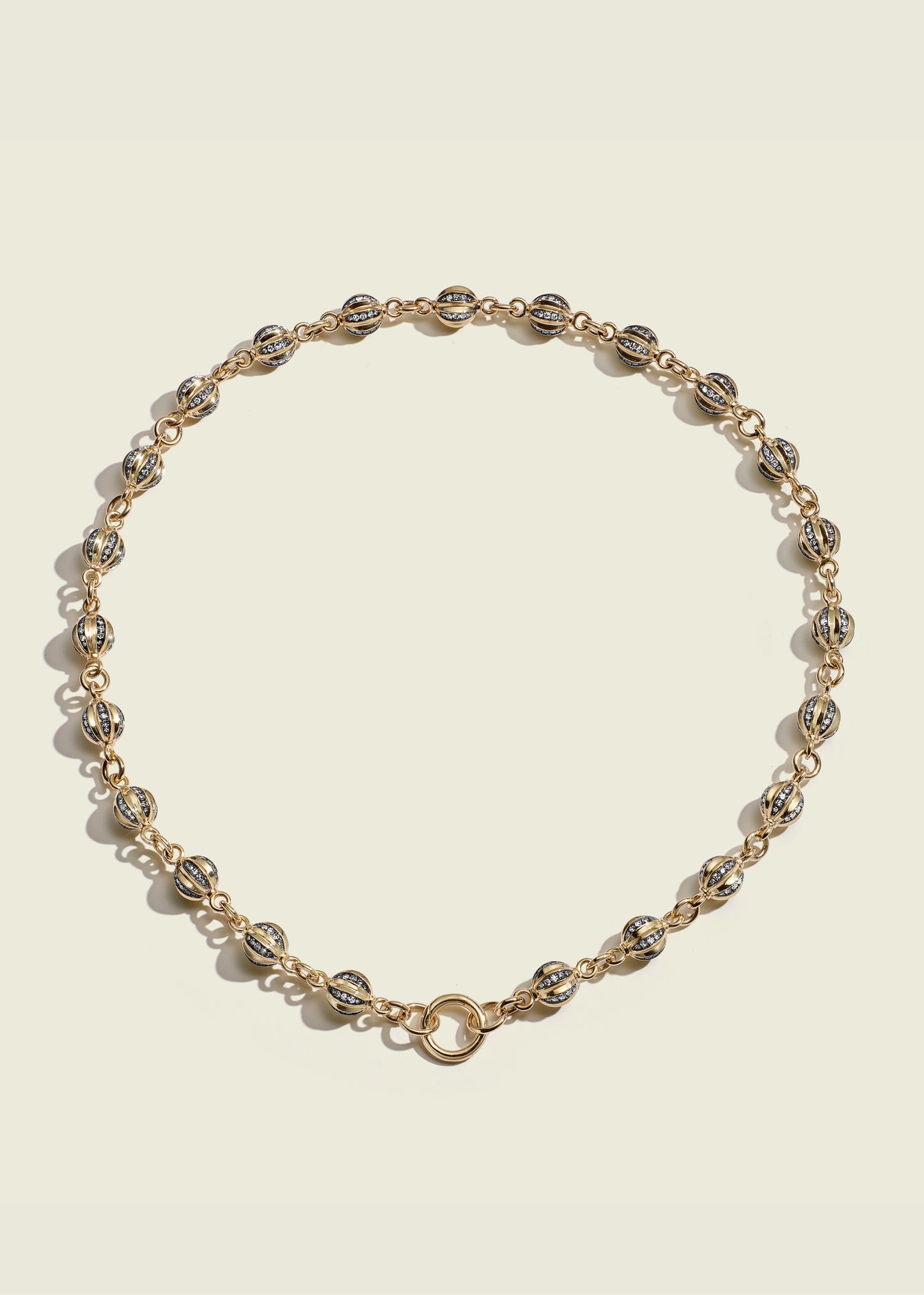 Diamond Ball Breaker Necklace