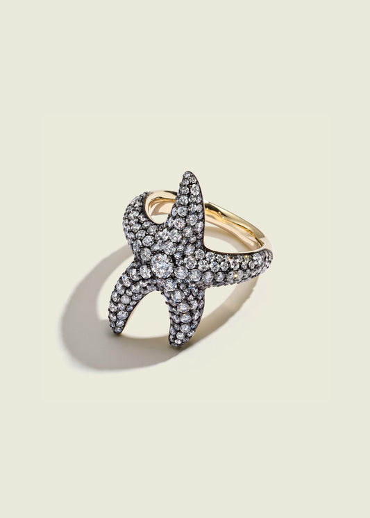 Diamond Sea Star Ring