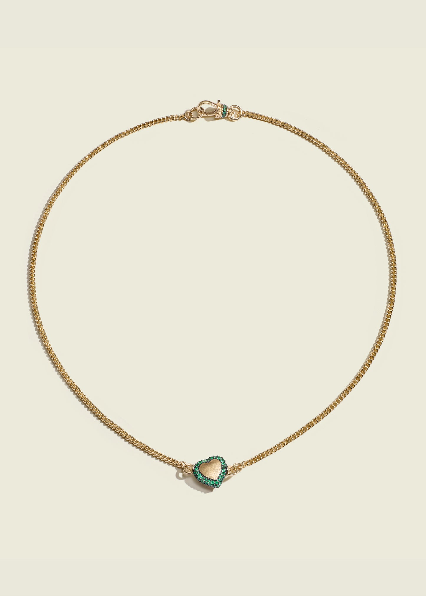 Emerald Chubby Love Necklace