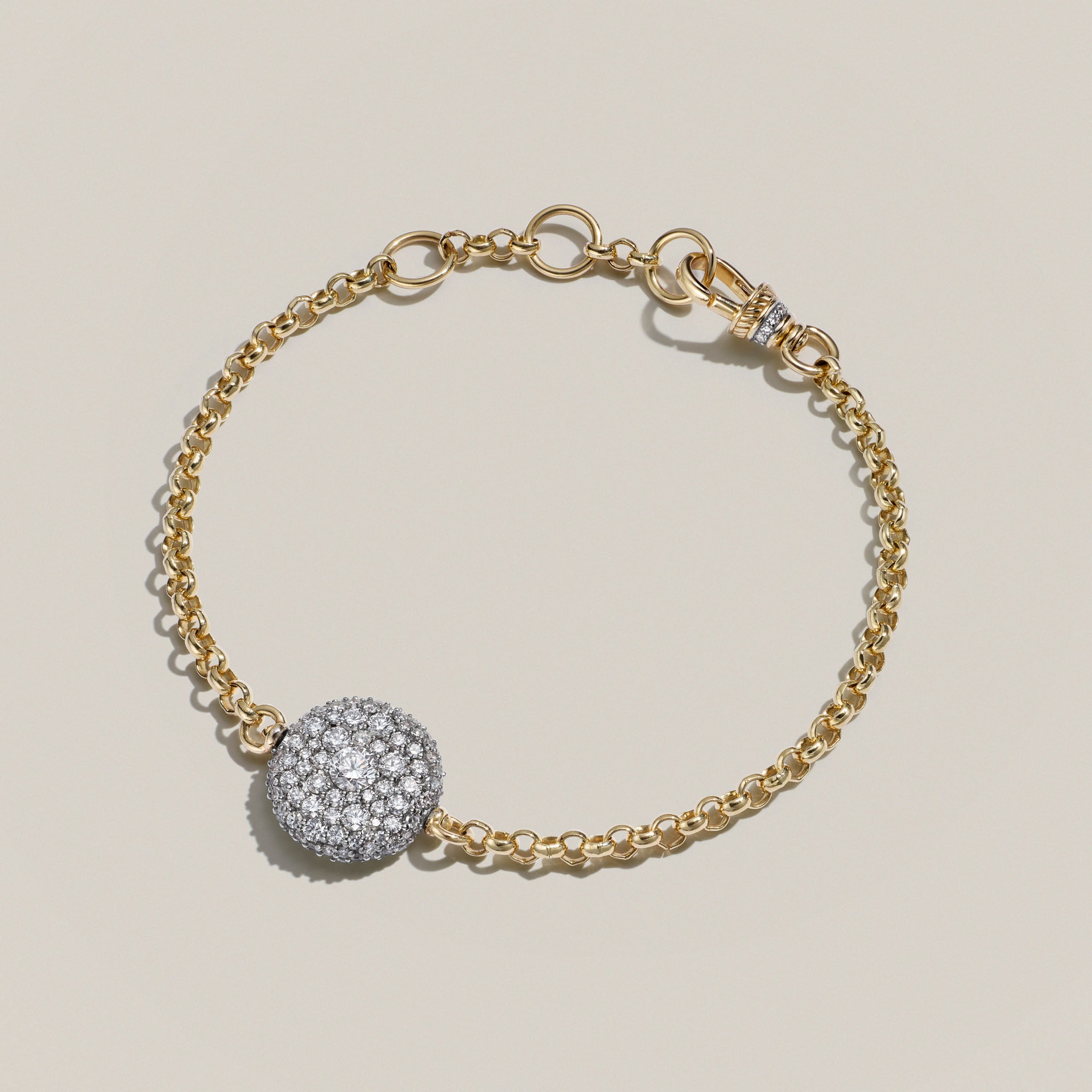 Modern Finish Diamond Pocket Watch Bracelet