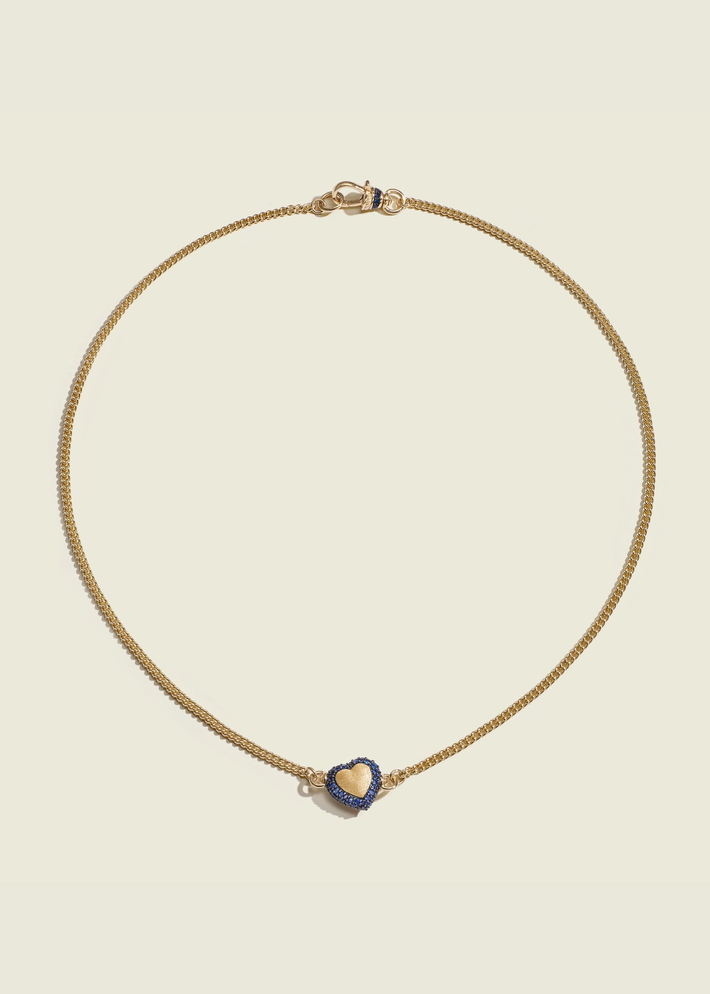 Sapphire Chubby Love Necklace