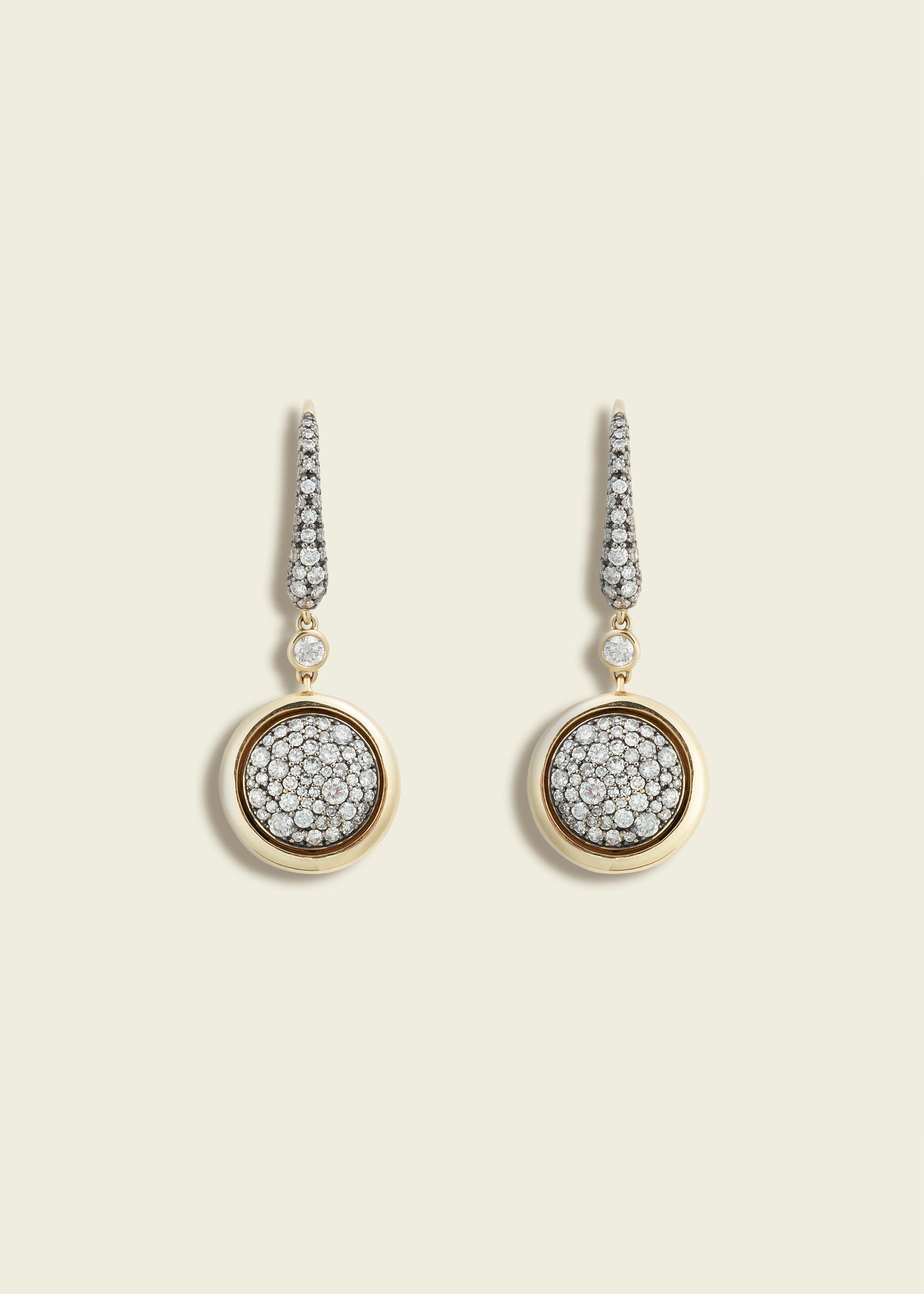 Antique Finish Smartie Earrings