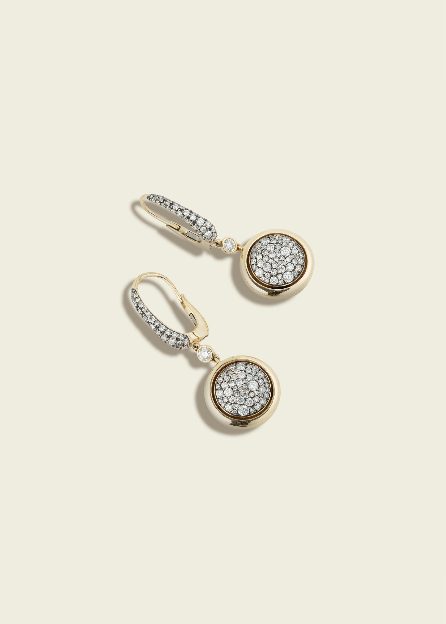 Antique Finish Smartie Earrings