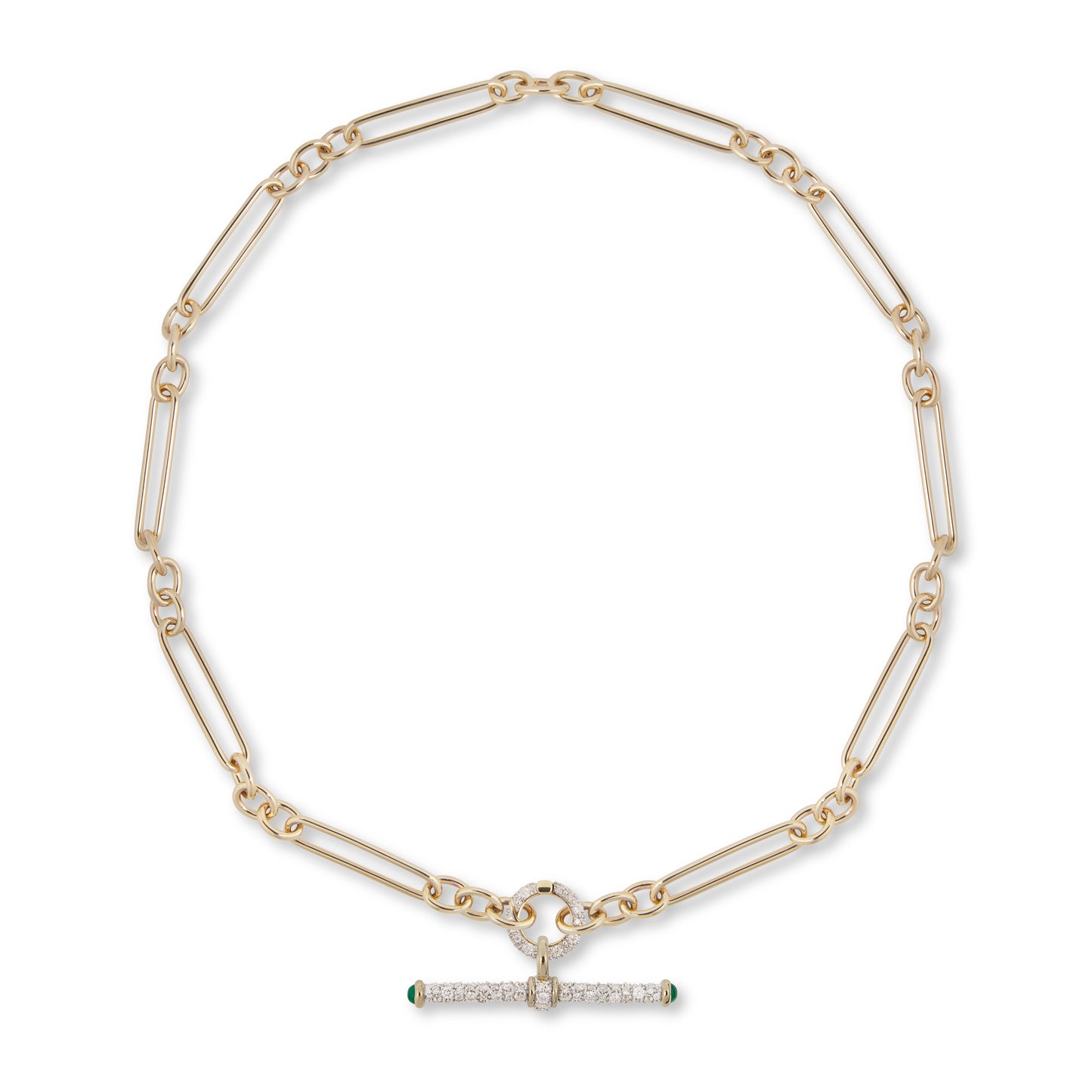 Modern Finish Diamond T-Bar Pendant
