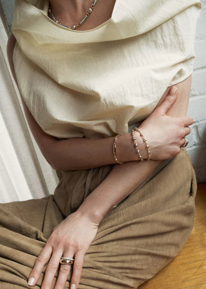 Baby Diamond Ball Breaker Bracelet