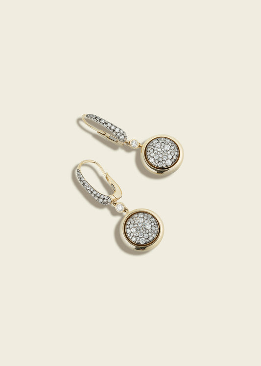 Antique Finish Smartie Earrings