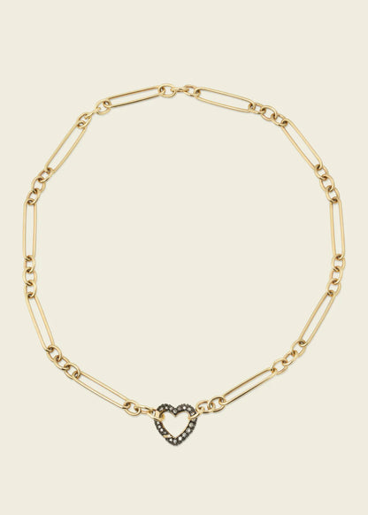 Antique Finish Diamond Love Connection