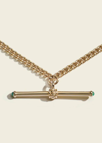 Baby Gold T-Bar Necklace