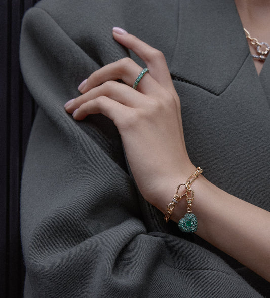 Emerald Chubby Love Pendant