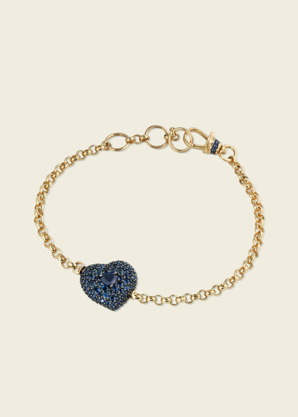 Blue Sapphire Chubby Love Bracelet