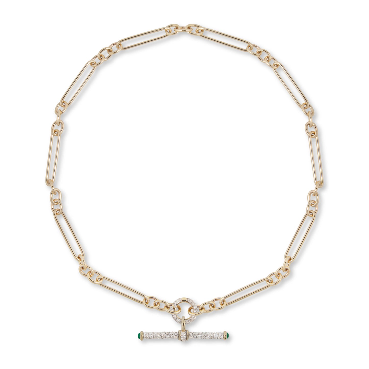 Modern Finish Diamond T-Bar Pendant