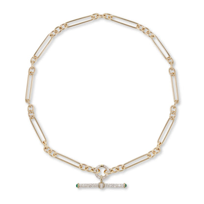 Modern Finish Diamond T-Bar Pendant