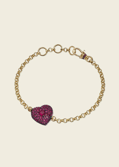 Ruby Finish Chubby Love Bracelet