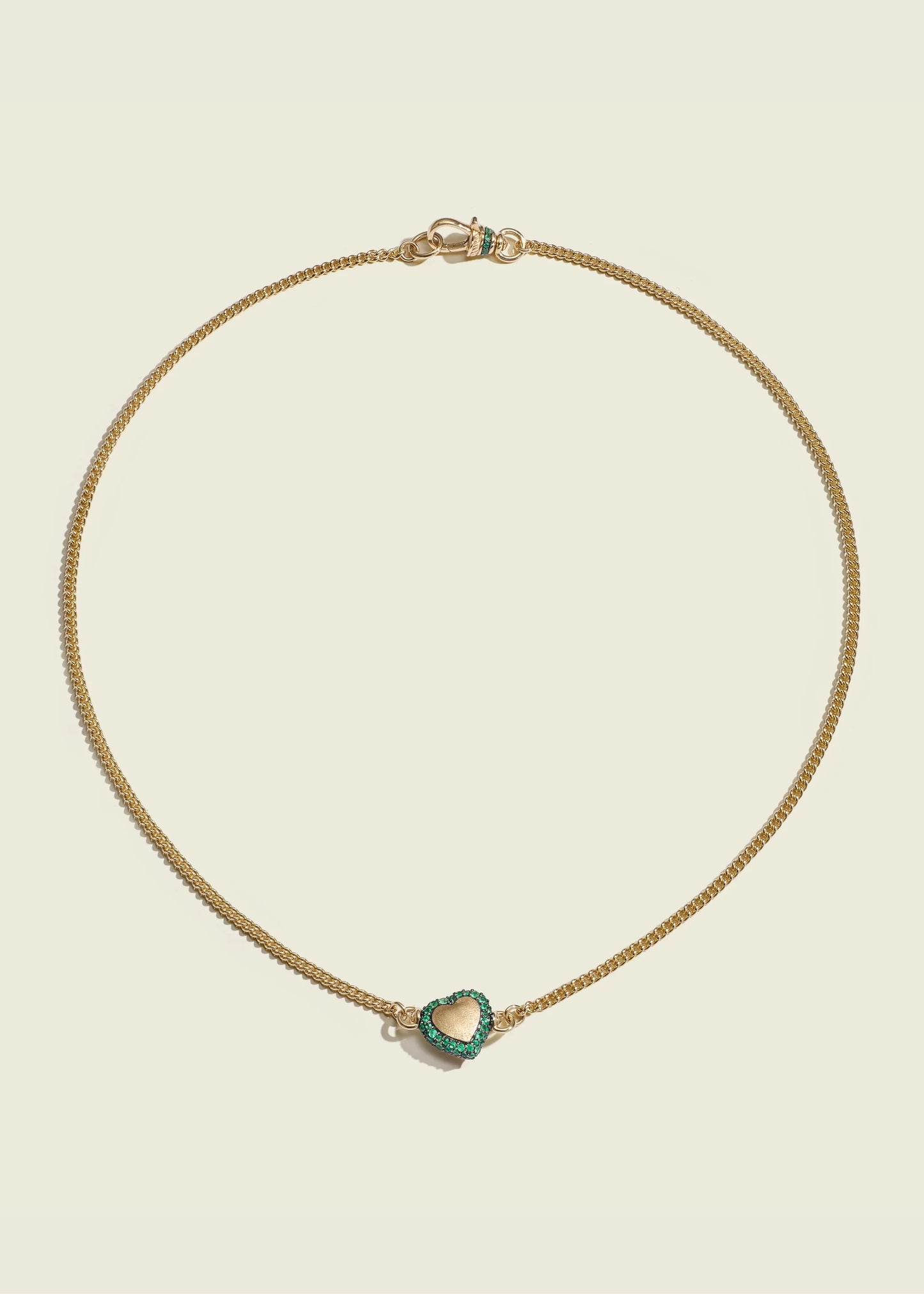 Emerald Chubby Love Necklace