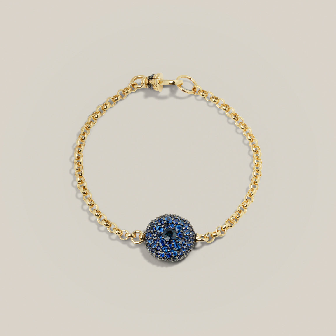 Pocket Watch Bracelet - Blue Sapphire