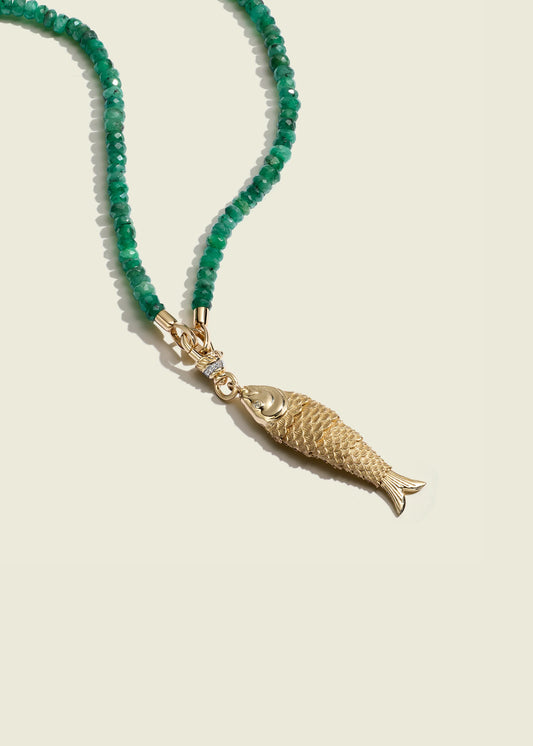 Large Articulated Fish Clip Pendant