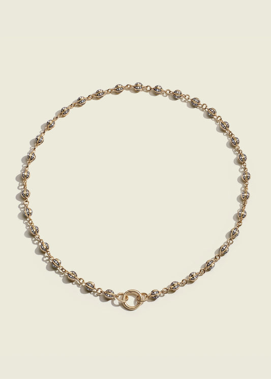 Baby Diamond Ball Breaker Necklace