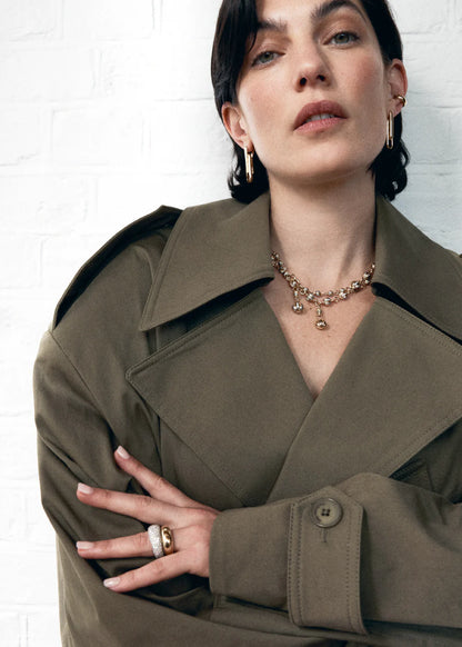 Baby Diamond Ball Breaker Necklace