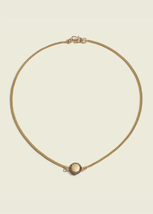 Cognac Baby Pocket Watch Necklace