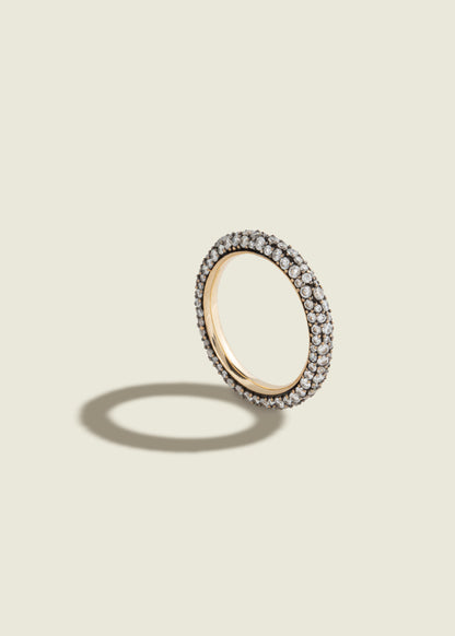 Antique Finish Diamond Eternity Ring