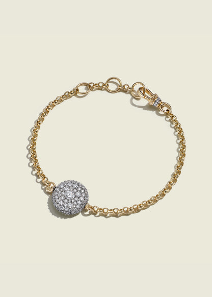 Modern Finish Diamond Pocket Watch Bracelet