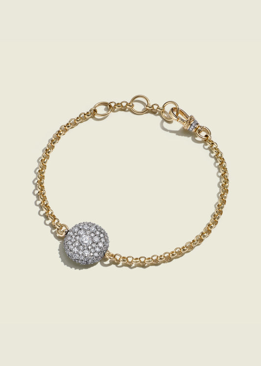 Modern Finish Diamond Pocket Watch Bracelet