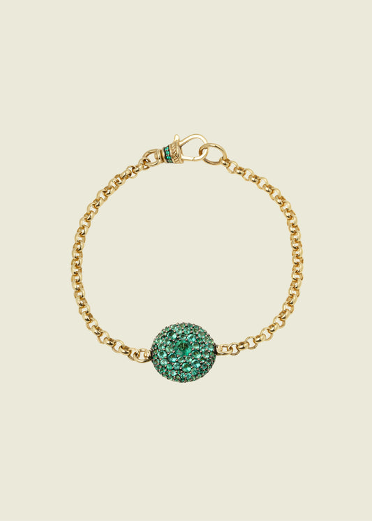 Emerald Pocket Watch Bracelet