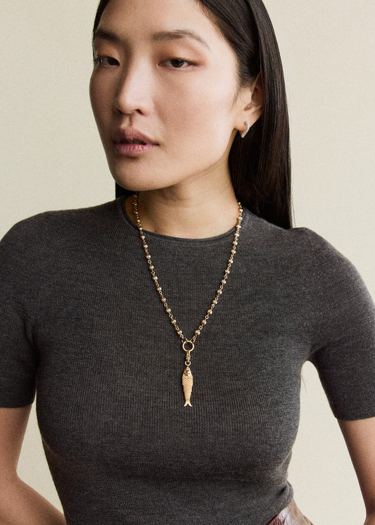 Large Articulated Fish Clip Pendant