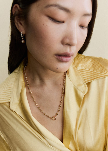 Diamond Ball Breaker Earrings