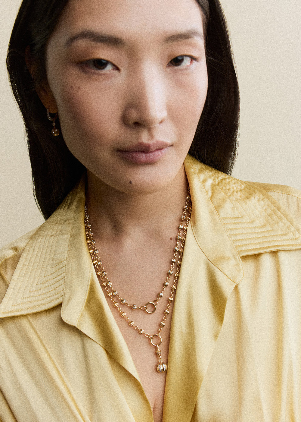Baby Diamond Ball Breaker Necklace