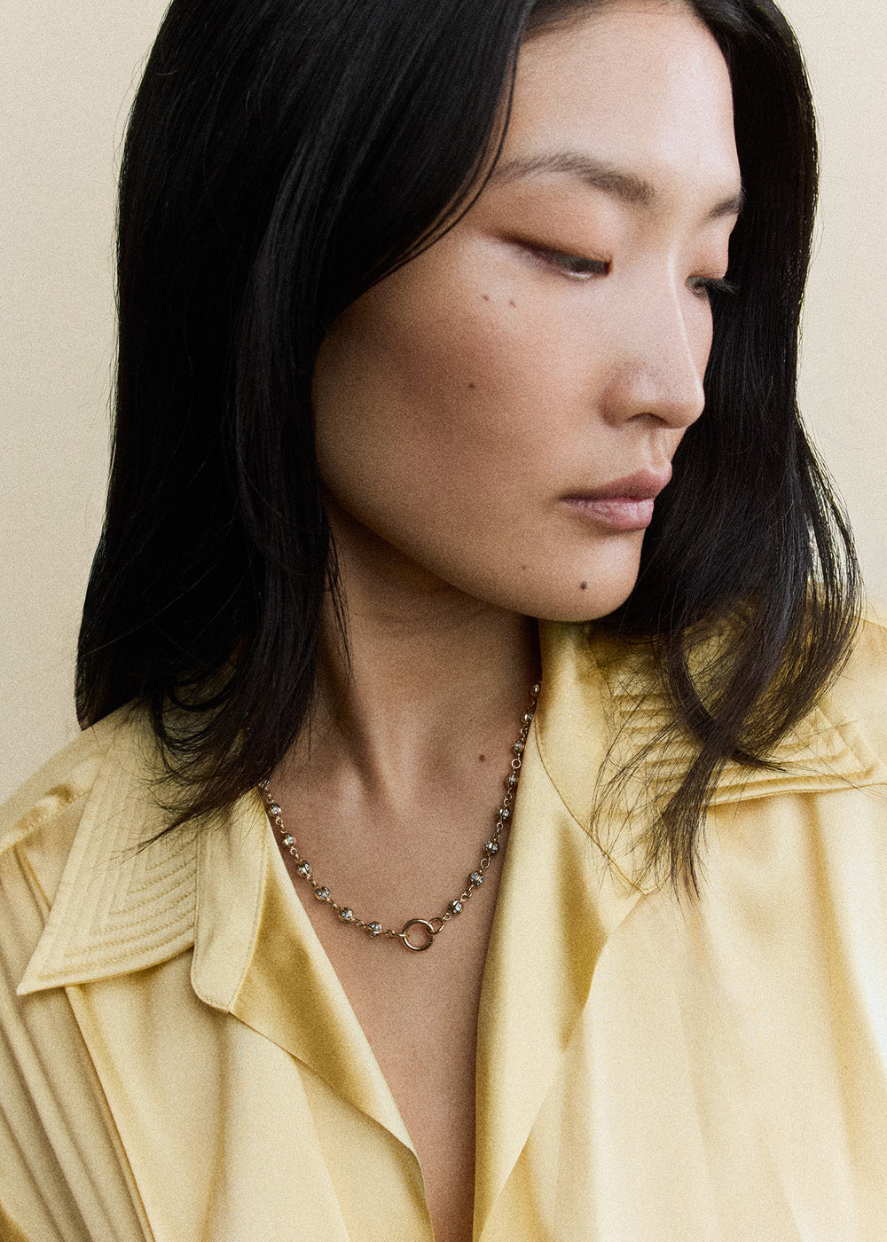Baby Diamond Ball Breaker Necklace
