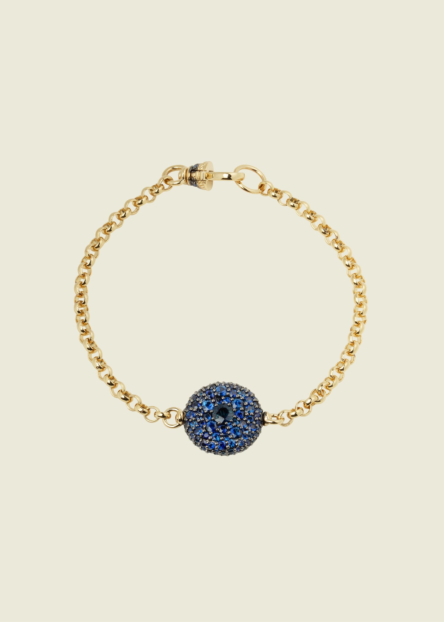 Blue Sapphire Pocket Watch Bracelet