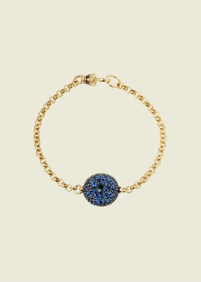 Blue Sapphire Pocket Watch Bracelet