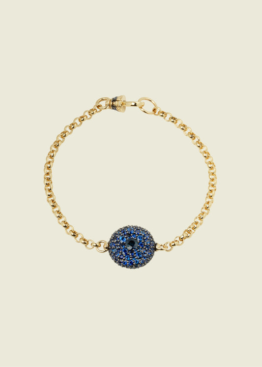 Blue Sapphire Pocket Watch Bracelet