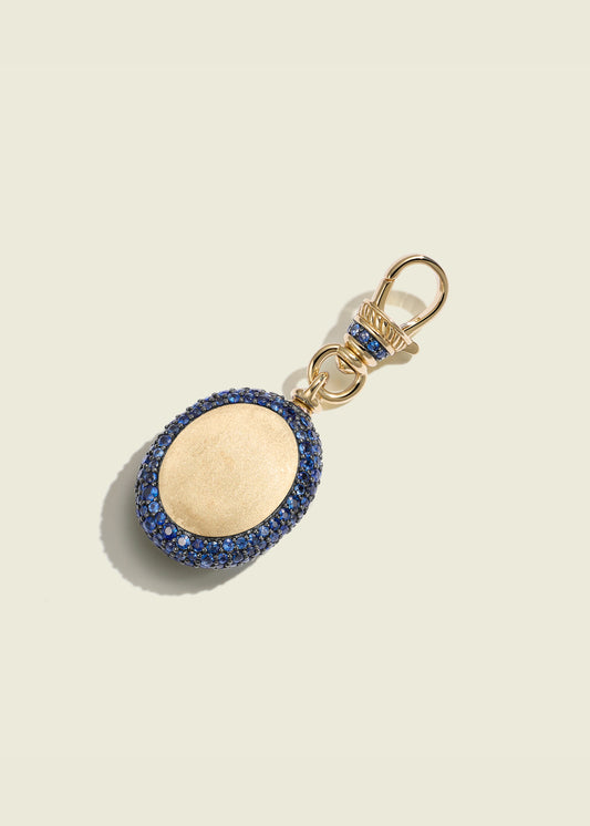 Sapphire Oval Pocket Watch Pendant