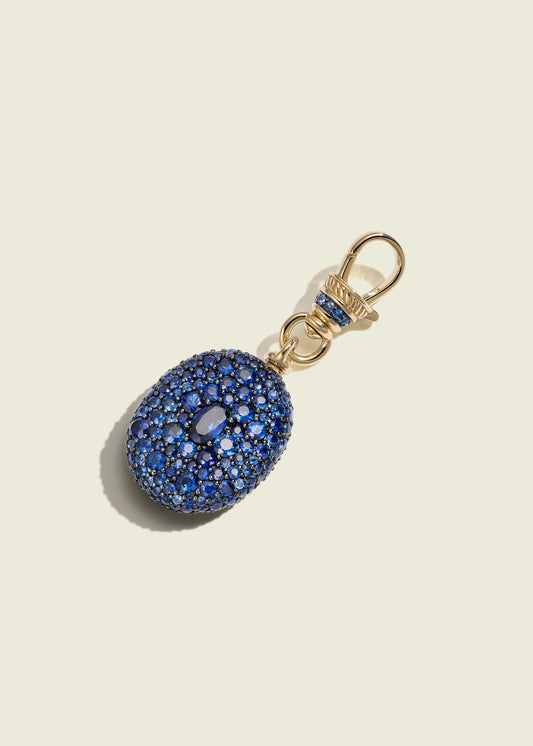 Sapphire Oval Pocket Watch Pendant