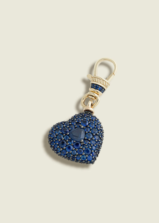 Blue Sapphire Chubby Love Pendant