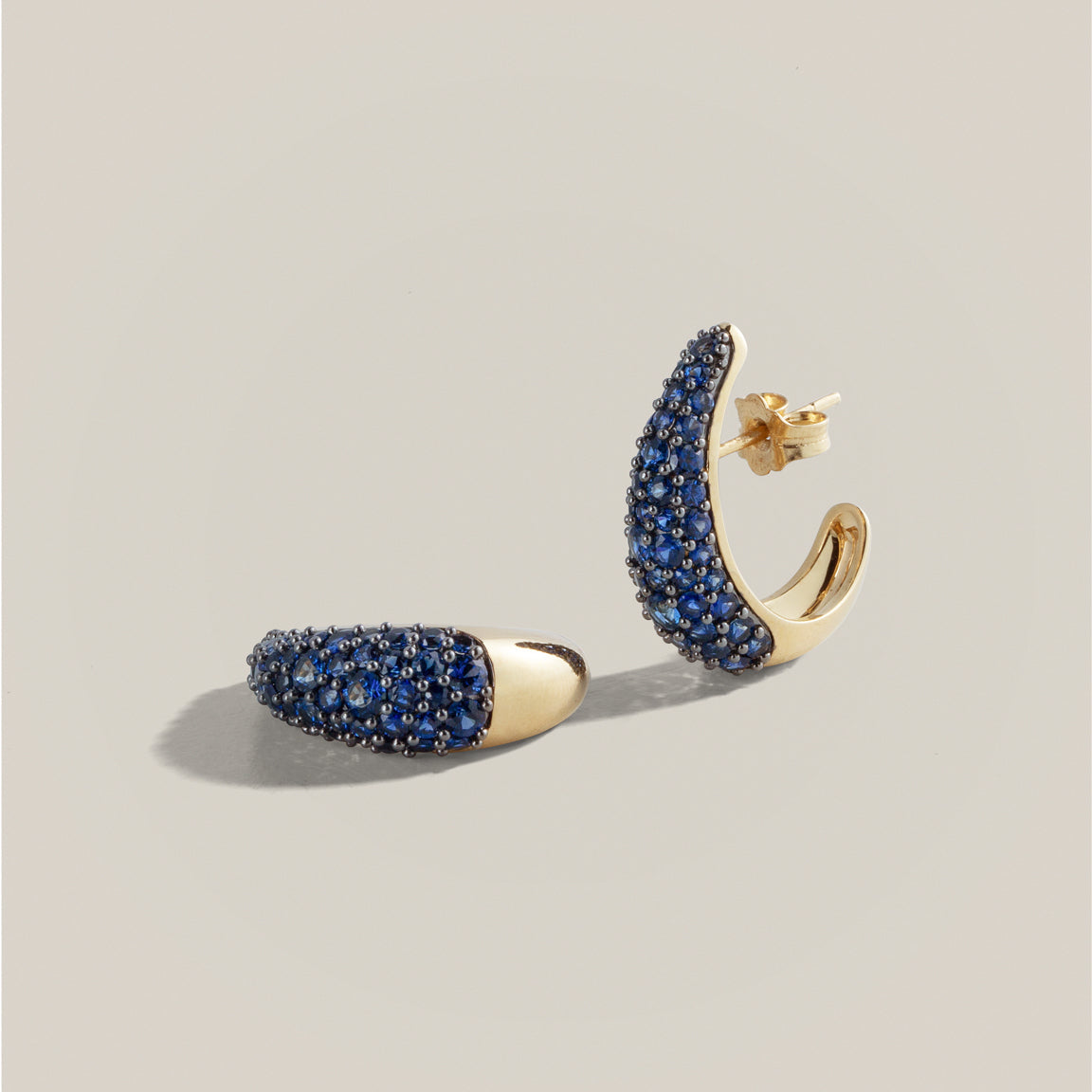 Signature Pavé Blue Sapphire Ear cuffs