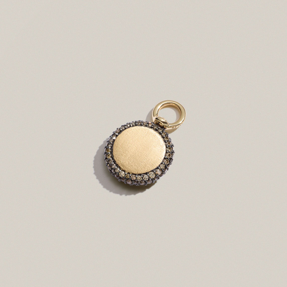 Cognac Diamond Pocket Watch Pendant