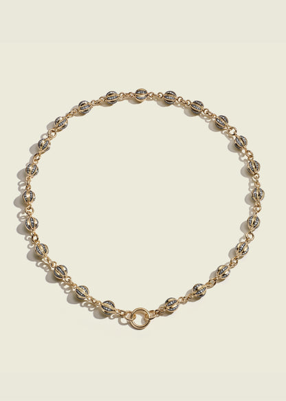 Diamond Ball Breaker Necklace