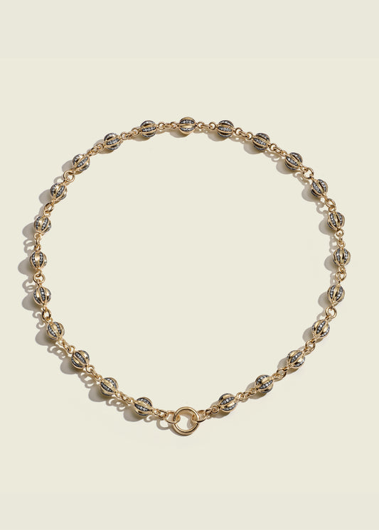 Diamond Ball Breaker Necklace
