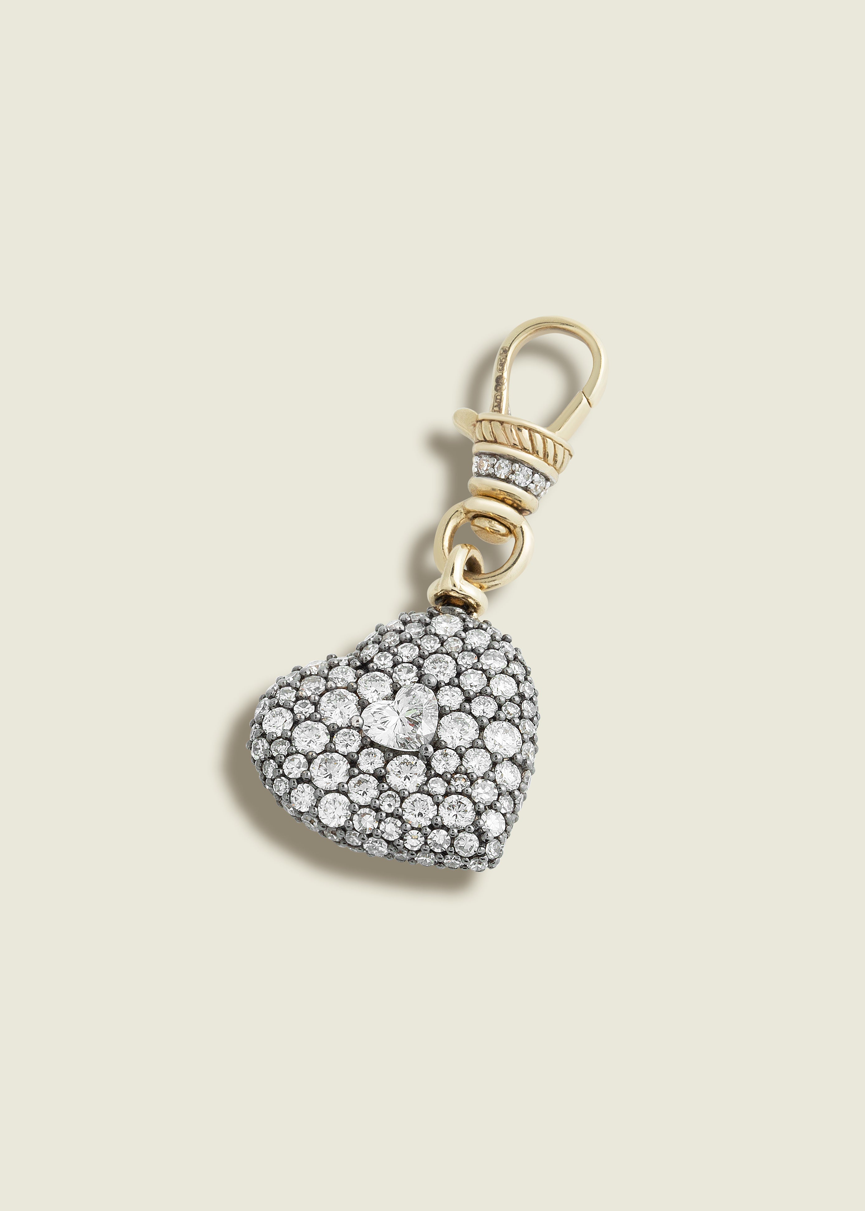 Antique Finish Chubby Love Pendant