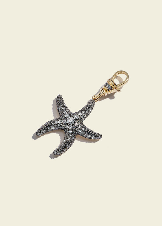 Antique finish sea star pendant