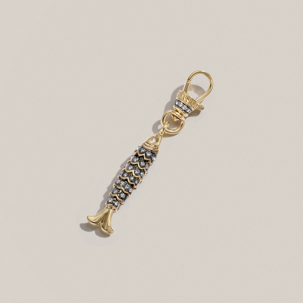 Dinky Diamond Fish Pendant