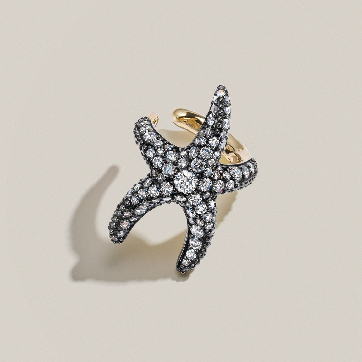 Diamond Sea Star Ear Cuff