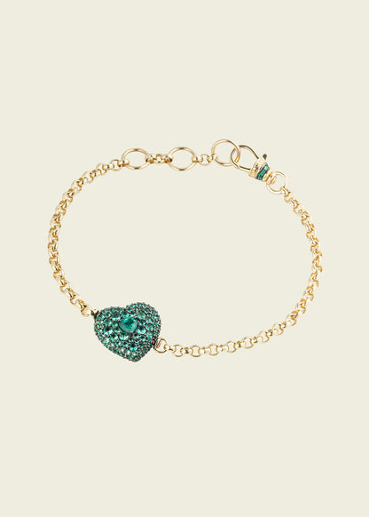 Emerald Chubby Love Bracelet