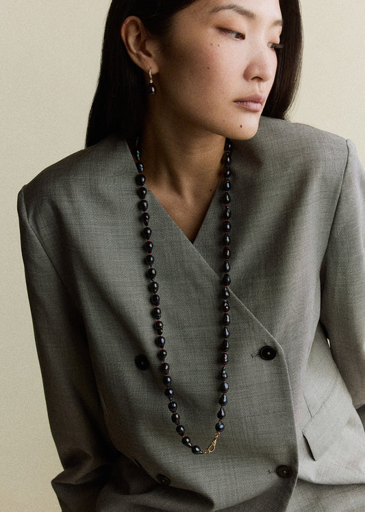 Nyx Long Baroque Pearl Necklace